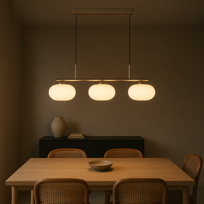 Lampe Suspendue Bauhaus à 3 Têtes - Design Épuré et Ambiance Chaleureuse