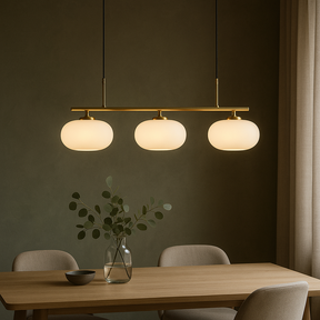 Lampe Suspendue Bauhaus à 3 Têtes - Design Épuré et Ambiance Chaleureuse