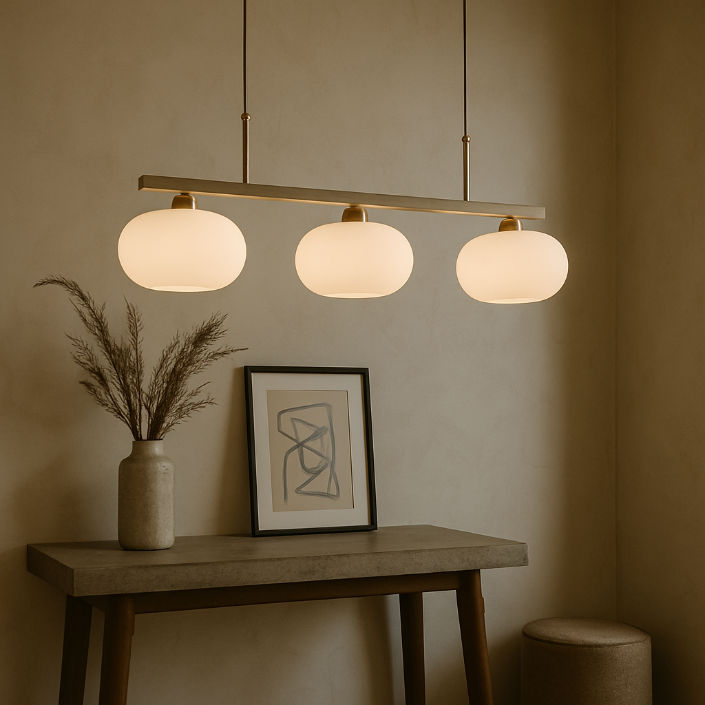 Lampe Suspendue Bauhaus à 3 Têtes - Design Épuré et Ambiance Chaleureuse
