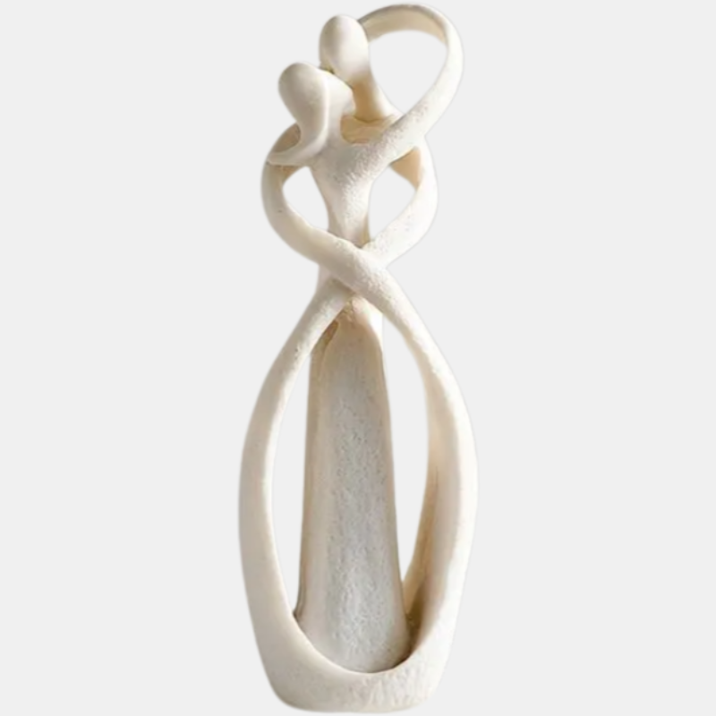 Sculpture d'Amour Abstraite - Élégance Intemporelle pour Décoration Intérieure