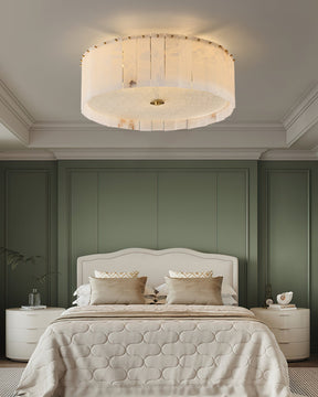 Lampe de Plafond en Albâtre - Élégance et Ambiance Chaleureuse