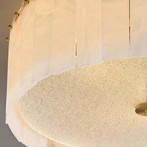Lampe de Plafond en Albâtre - Élégance et Ambiance Chaleureuse