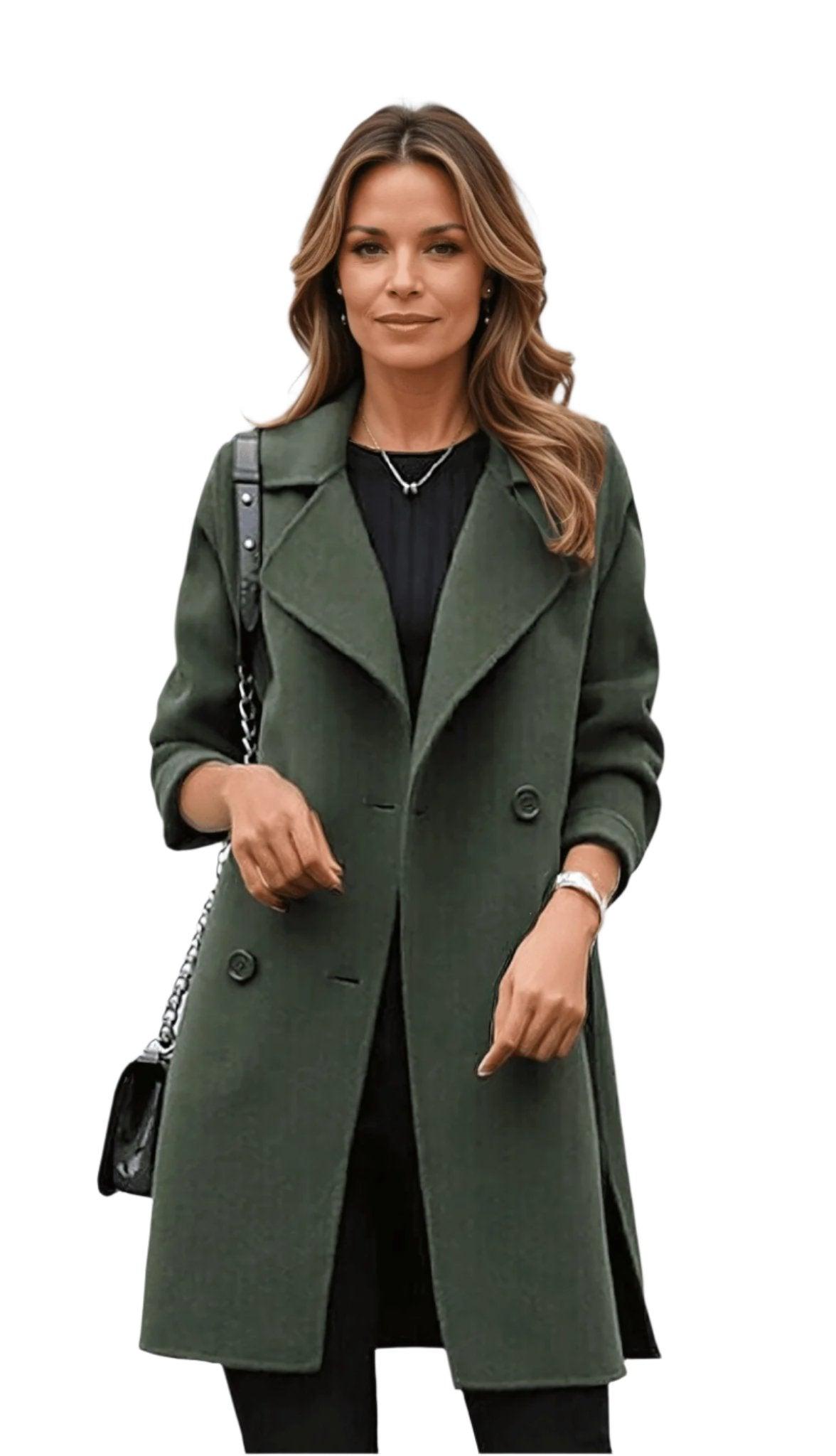 Manteau Trench Élégant pour Femmes - Style Classique et Confort Hivernal