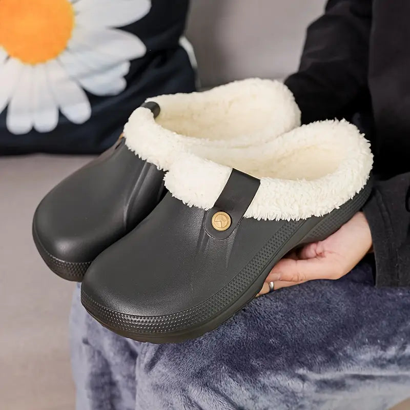 Sabots Douillets en Fleece pour Femmes - Confort et Chaleur pour Intérieur