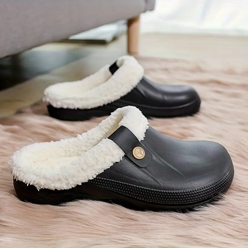 Sabots Douillets en Fleece pour Femmes - Confort et Chaleur pour Intérieur