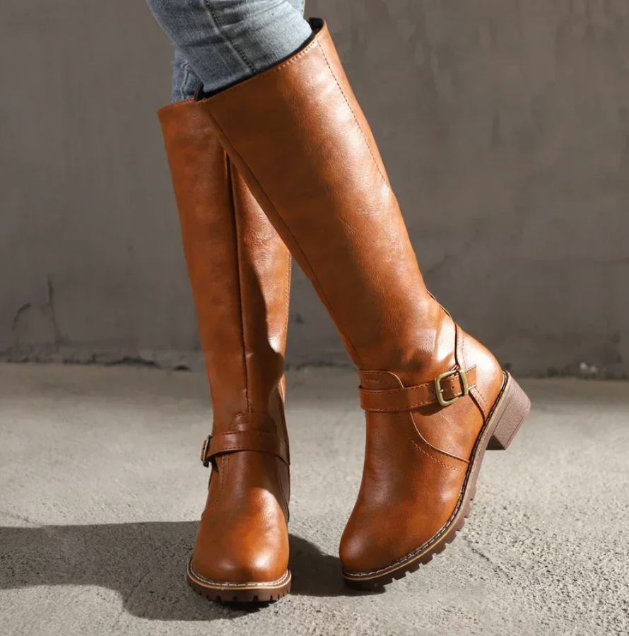 Bottes Hautes Élégantes pour Femmes - Style Intemporel et Confort Quotidien