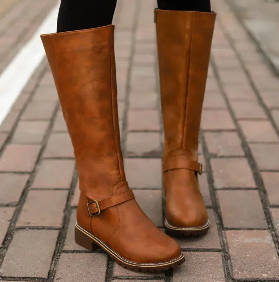 Bottes Hautes Élégantes pour Femmes - Style Intemporel et Confort Quotidien