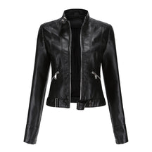 Veste en Cuir Ajustée pour Femmes - Élégance et Style Urbain Assuré