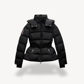 Veste Puffer Noire Étanche - Chaude et Élégante pour Femmes