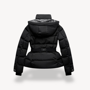 Veste Puffer Noire Étanche - Chaude et Élégante pour Femmes