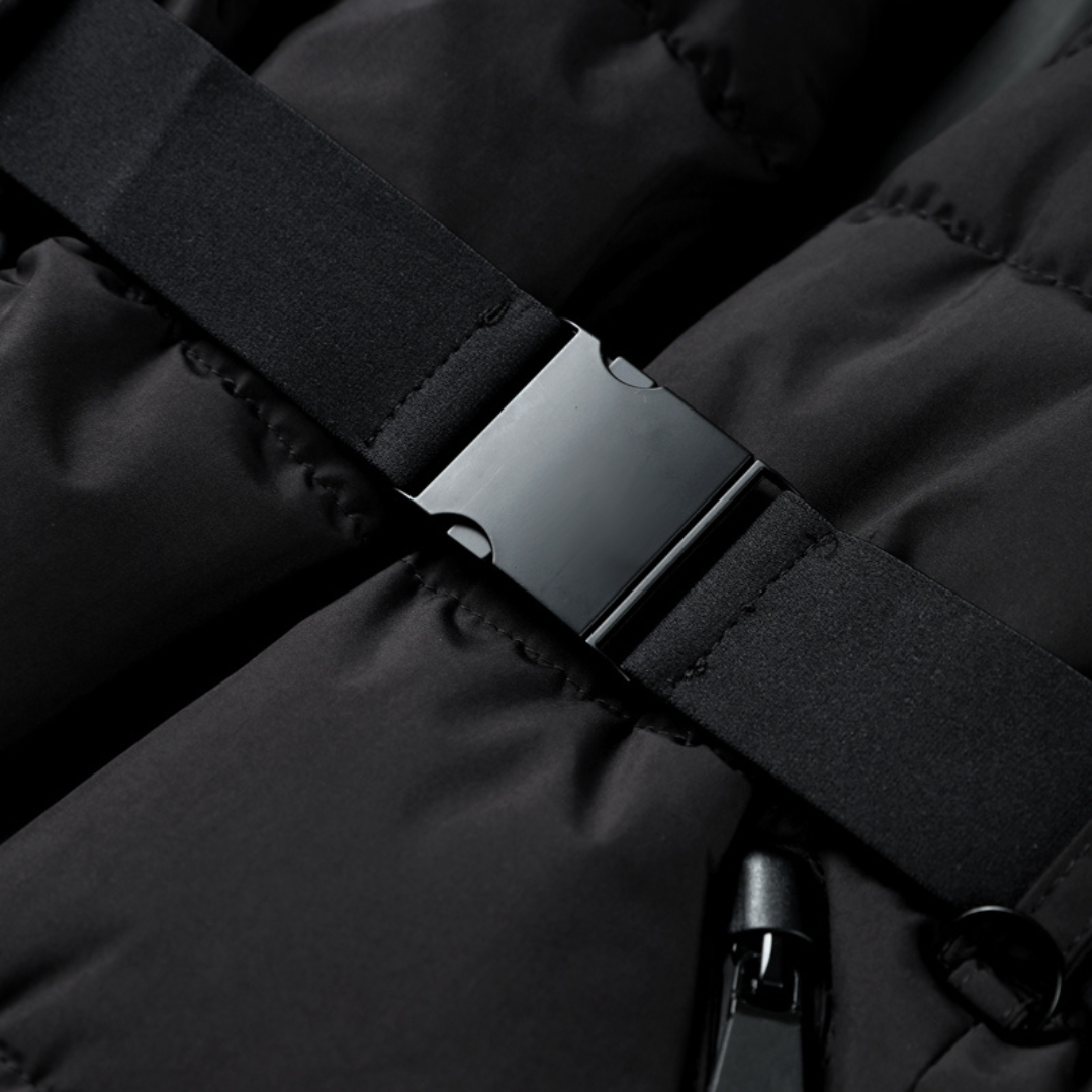 Veste Puffer Noire Étanche - Chaude et Élégante pour Femmes