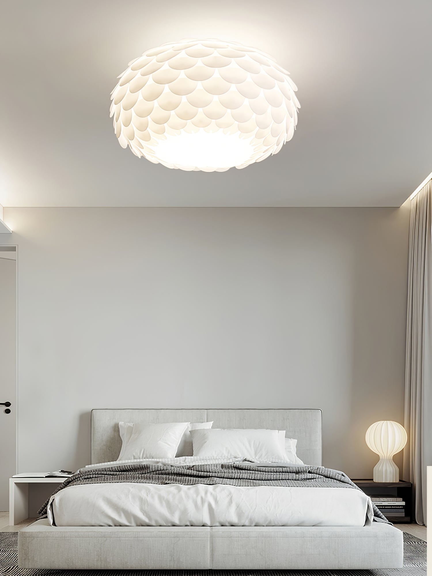 Plafonnier Éclairant Design Unique - Éclairage Atmosphérique et Chaud