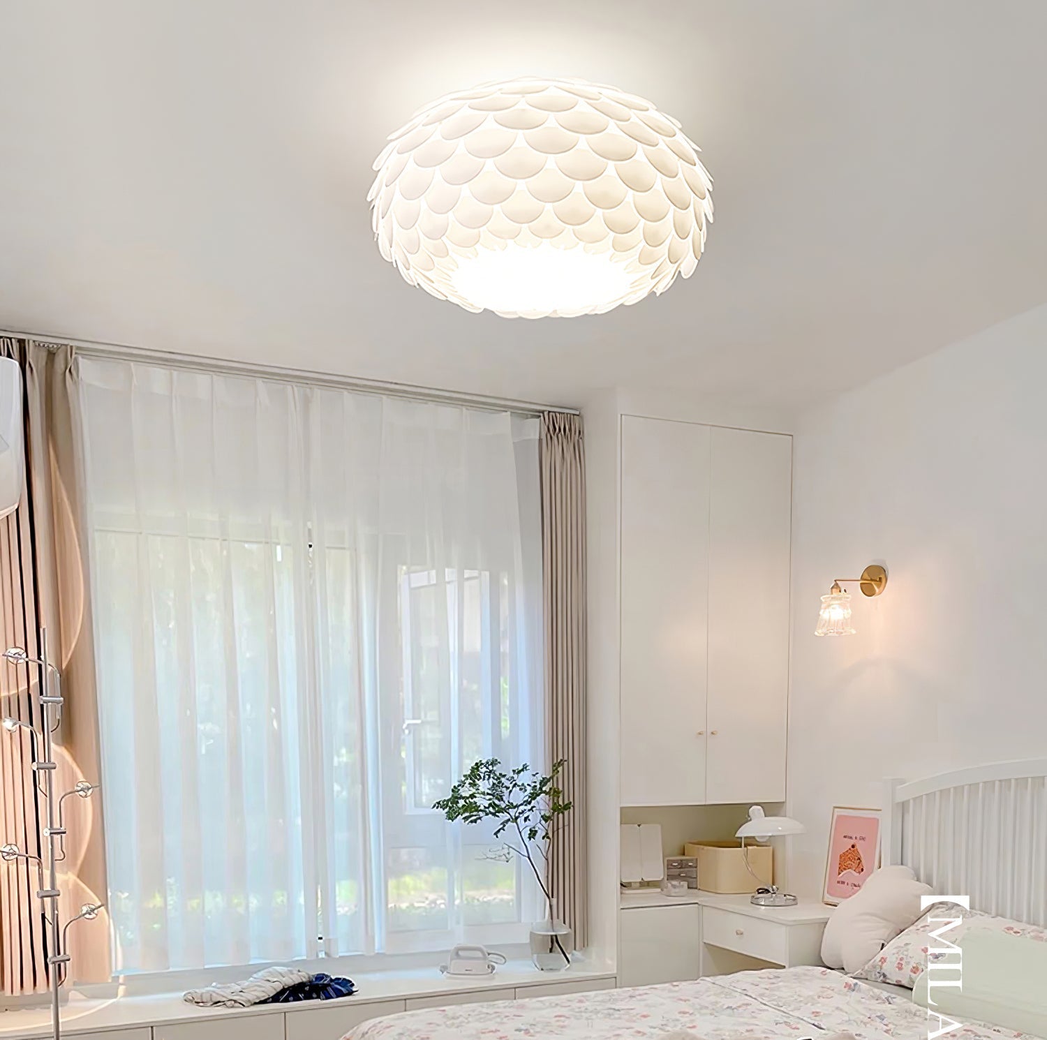 Plafonnier Éclairant Design Unique - Éclairage Atmosphérique et Chaud