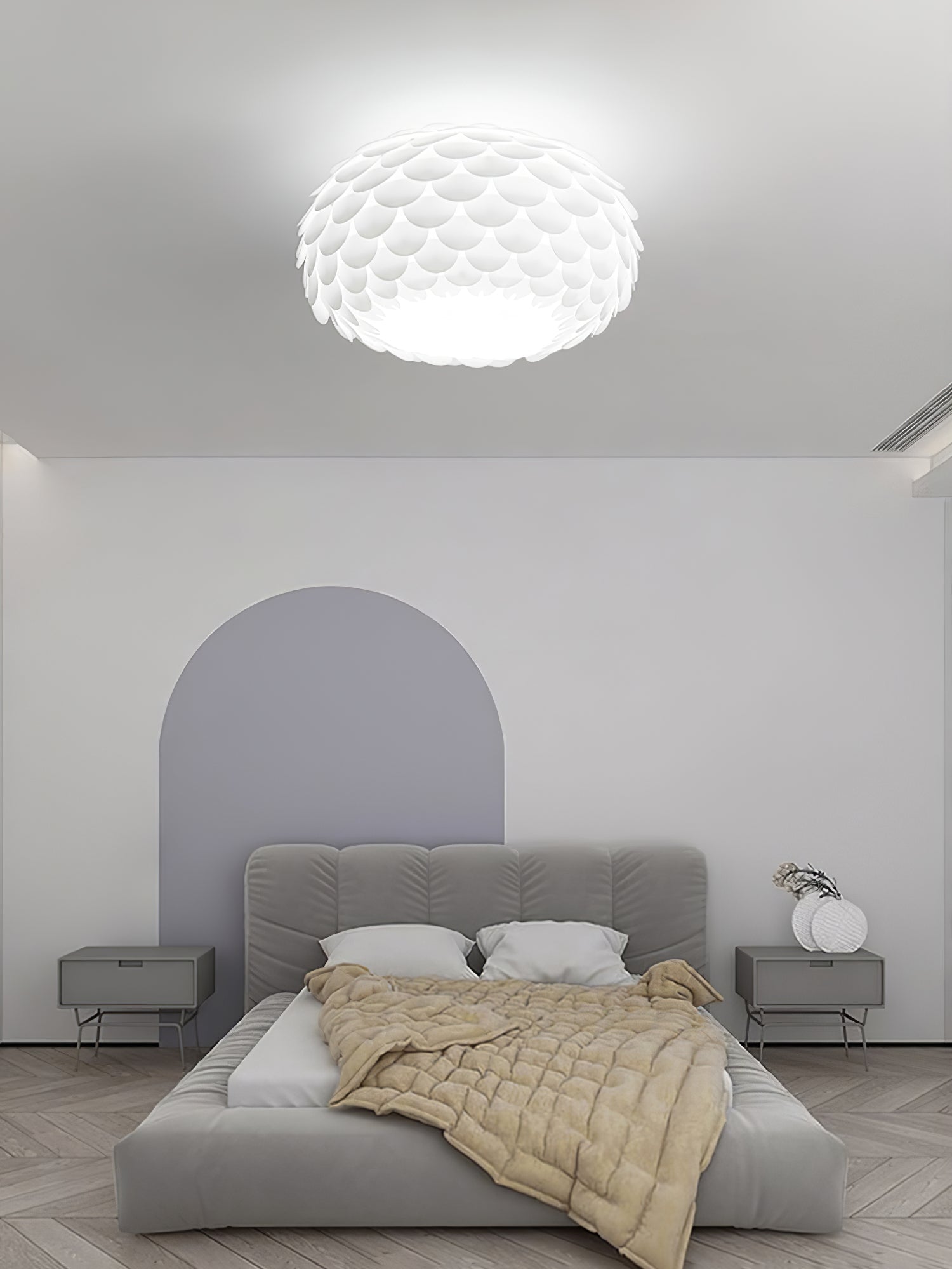 Plafonnier Éclairant Design Unique - Éclairage Atmosphérique et Chaud