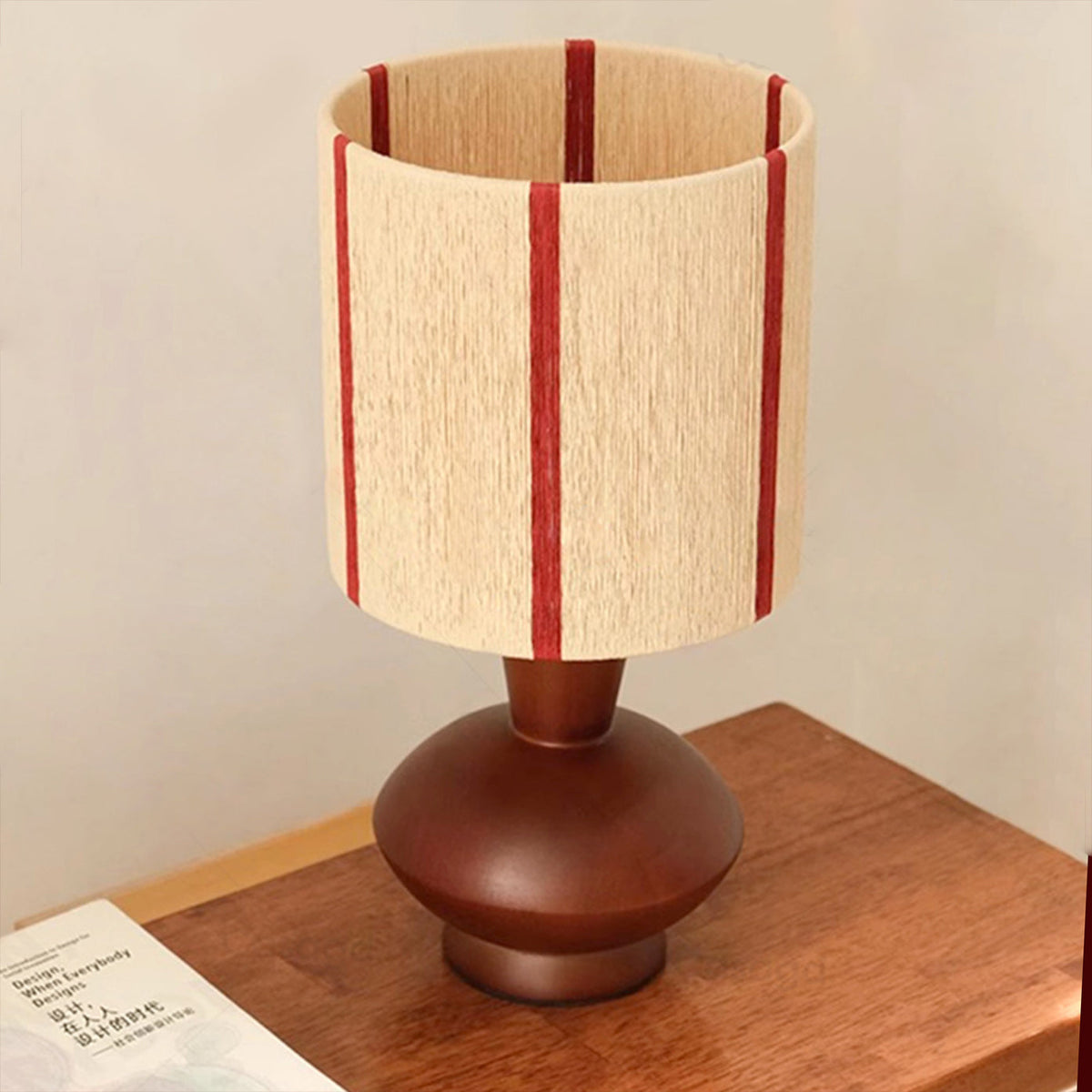 Lampe de Table en Bois Naturel - Élégance Intemporelle et Ambiance Cozy