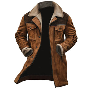 Manteau d'hiver pour Hommes - Doublure en Fausse Fourrure Douce