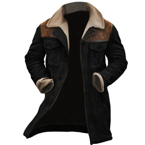 Manteau d'hiver pour Hommes - Doublure en Fausse Fourrure Douce