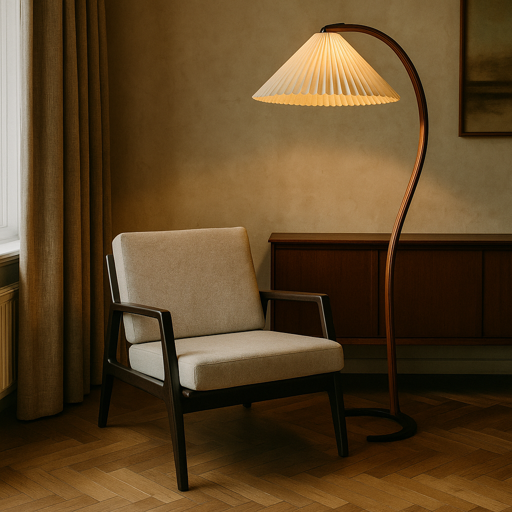 Lampe de Sol Vintage Scandinave - Élégance et Chaleur dans Votre Intérieur