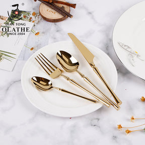 Couverts en Acier Inoxydable 24 Pièces - Ensemble Élégant pour Dîner Chic