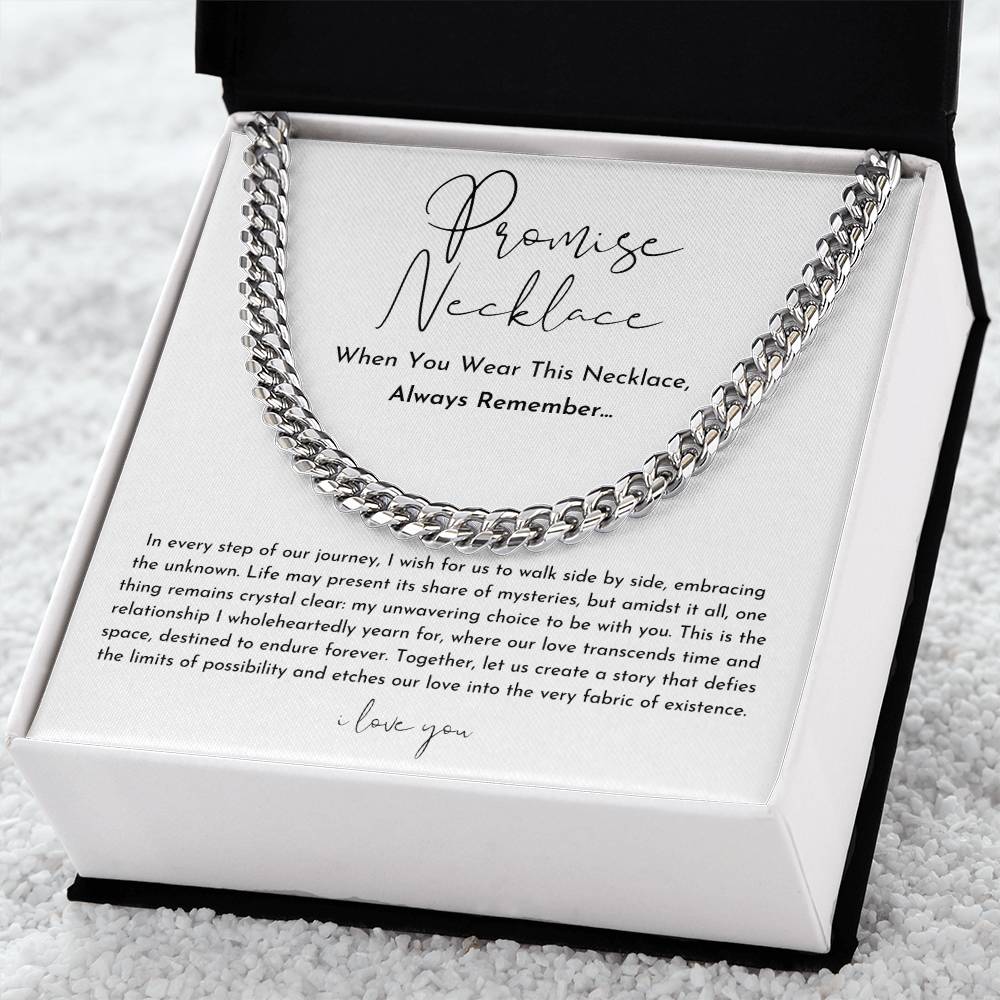 Collier de Promesse Élégant pour Couples - Symbole d'Amour Durable et Raffiné