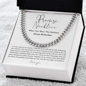 Collier de Promesse Élégant pour Couples - Symbole d'Amour Durable et Raffiné
