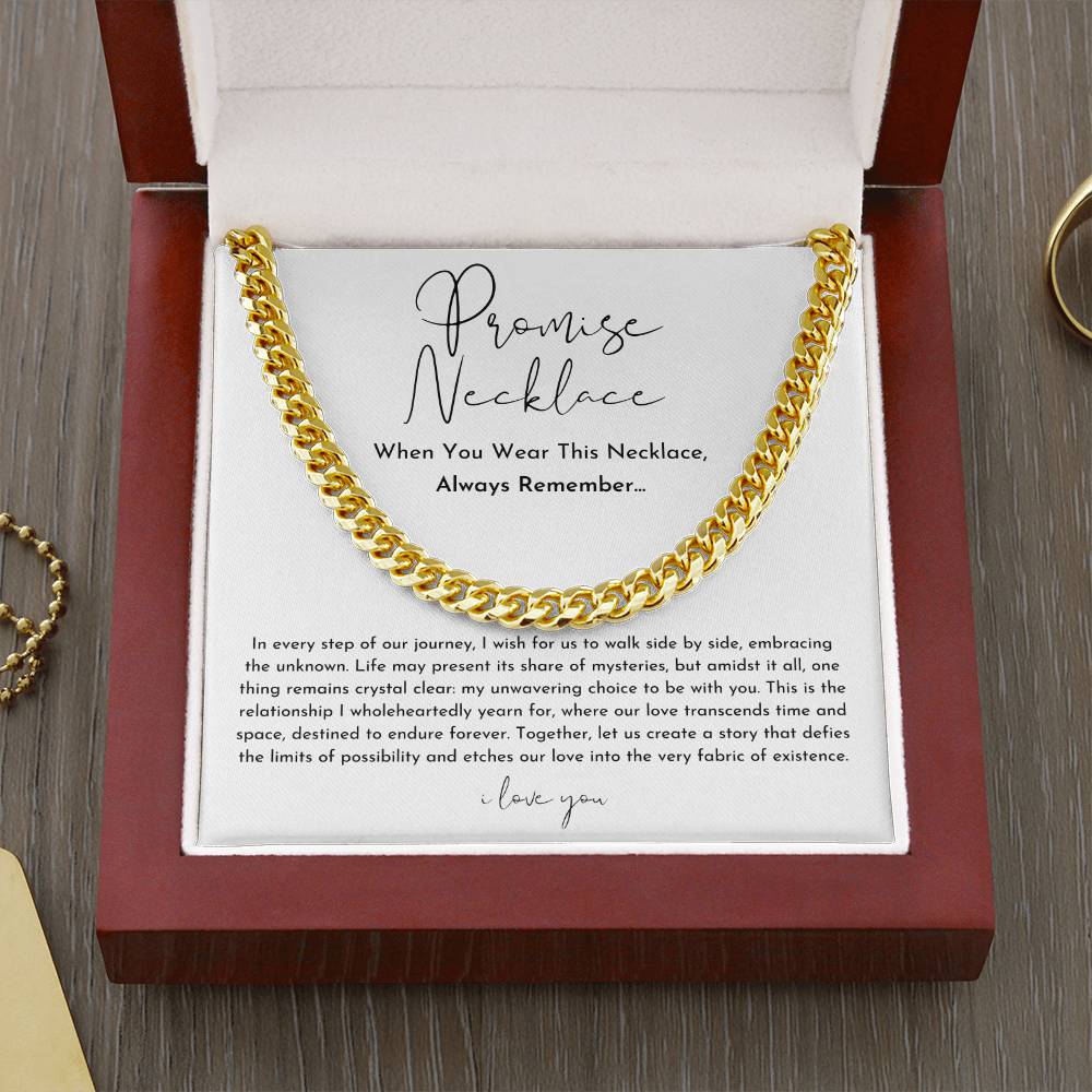Collier de Promesse Élégant pour Couples - Symbole d'Amour Durable et Raffiné