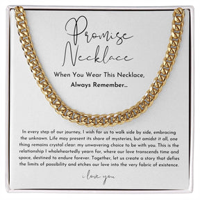 Collier de Promesse Élégant pour Couples - Symbole d'Amour Durable et Raffiné