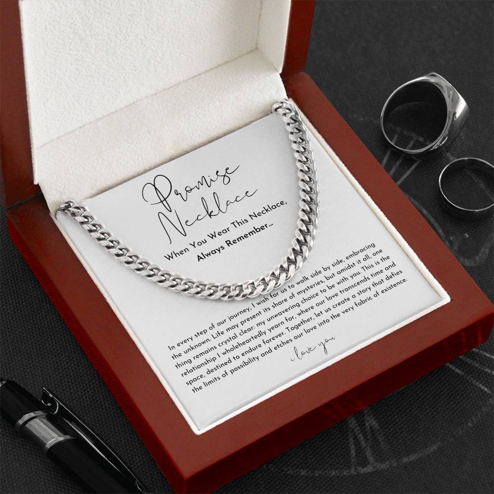 Collier de Promesse Élégant pour Couples - Symbole d'Amour Durable et Raffiné