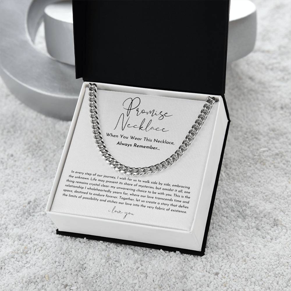 Collier de Promesse Élégant pour Couples - Symbole d'Amour Durable et Raffiné