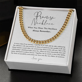 Collier de Promesse Élégant pour Couples - Symbole d'Amour Durable et Raffiné