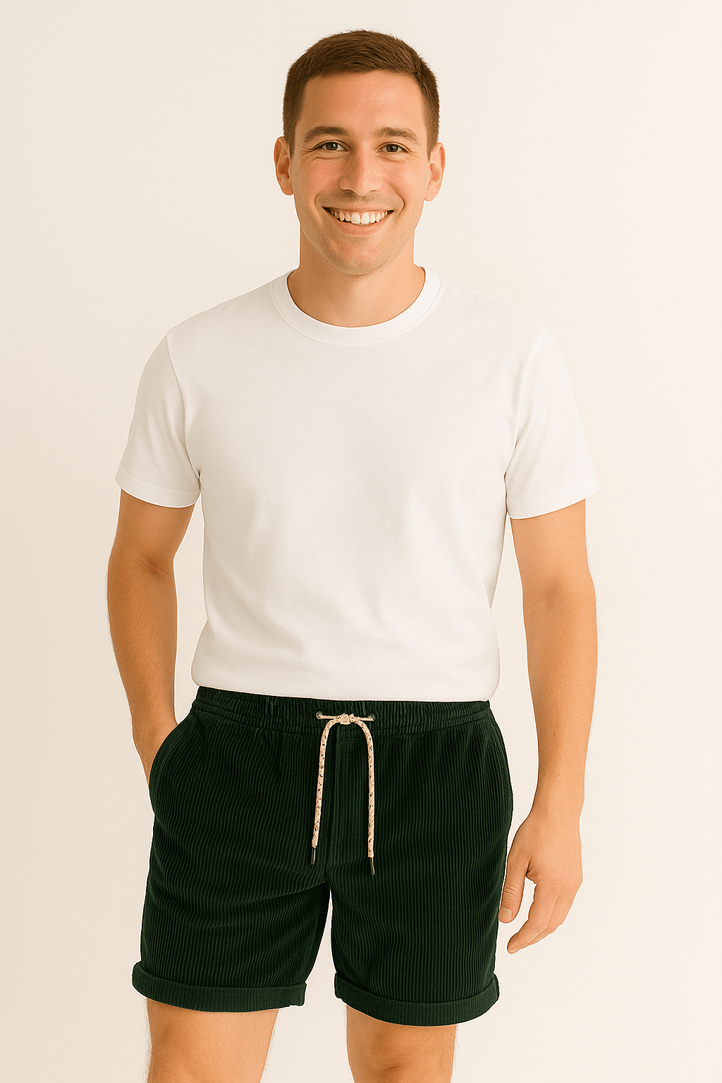 Shorts Décontractés en Velours Côtelé - Confort et Style Toute la Journée