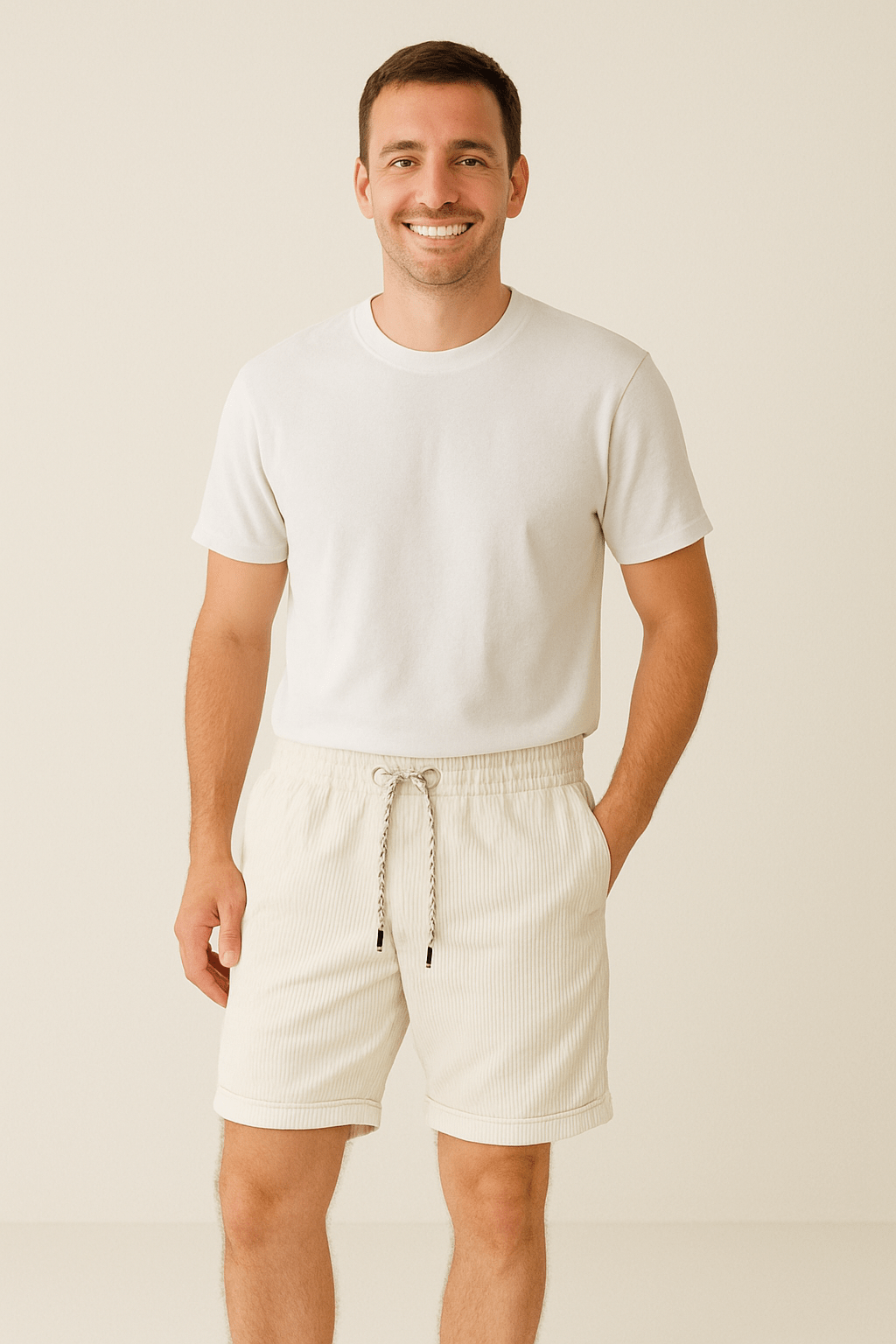 Shorts Décontractés en Velours Côtelé - Confort et Style Toute la Journée