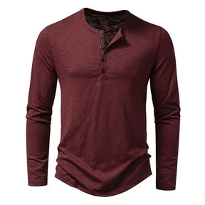 T-shirt Henley Élégant pour Homme - Confort et Style Polyvalent