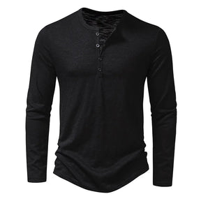 T-shirt Henley Élégant pour Homme - Confort et Style Polyvalent