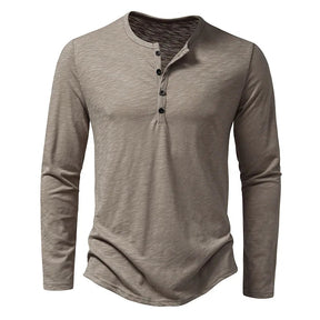 T-shirt Henley Élégant pour Homme - Confort et Style Polyvalent