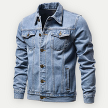 Veste en Denim Durable pour Homme - Style Classique et Confort Quotidien