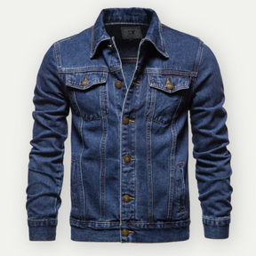 Veste en Denim Durable pour Homme - Style Classique et Confort Quotidien