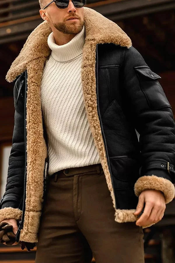 Veste Classique Élégante en PU - Confort et Style Intemporel