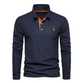 Polo à Manches Longues Classique - Style Intemporel et Confort Durable