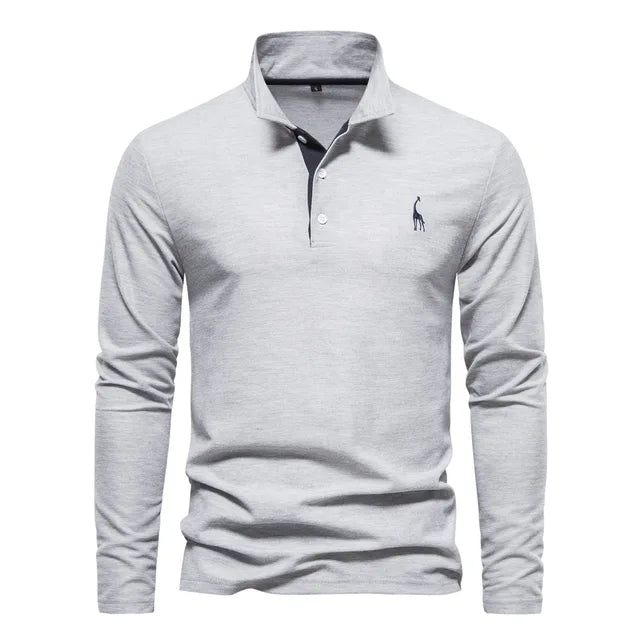 Polo à Manches Longues Classique - Style Intemporel et Confort Durable