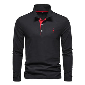 Polo à Manches Longues Classique - Style Intemporel et Confort Durable