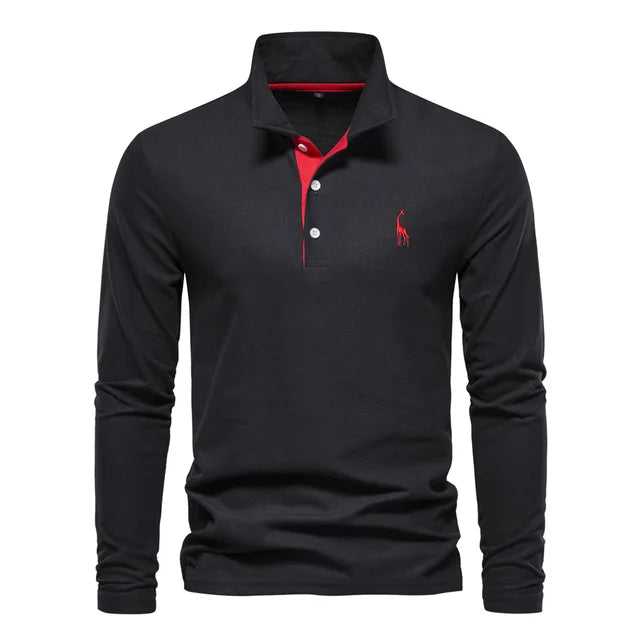 Polo à Manches Longues Classique - Style Intemporel et Confort Durable