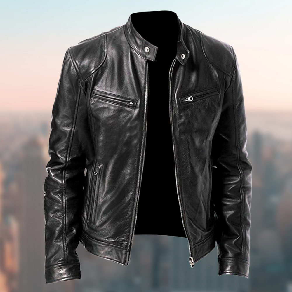 Veste en Cuir pour Hommes - Durable et Élégante avec Coupe Moderne