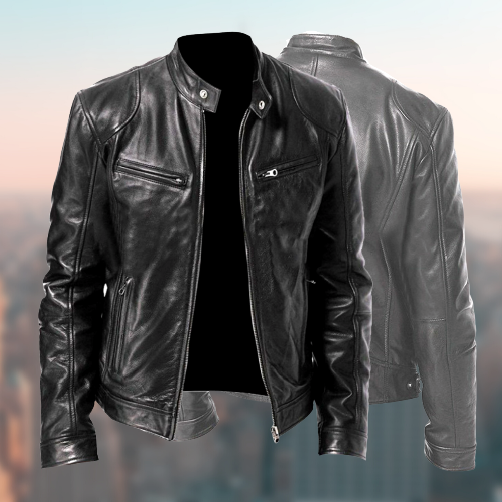 Veste en Cuir pour Hommes - Durable et Élégante avec Coupe Moderne