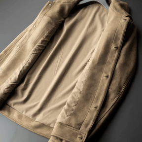 Veste Élégante en Daim pour Homme - Style Moderne et Polyvalent