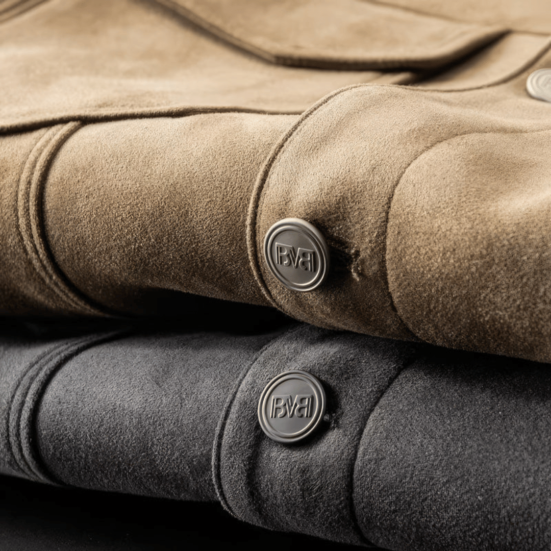 Veste Élégante en Daim pour Homme - Style Moderne et Polyvalent