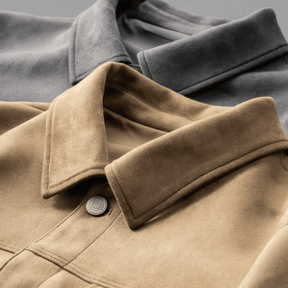 Veste Élégante en Daim pour Homme - Style Moderne et Polyvalent