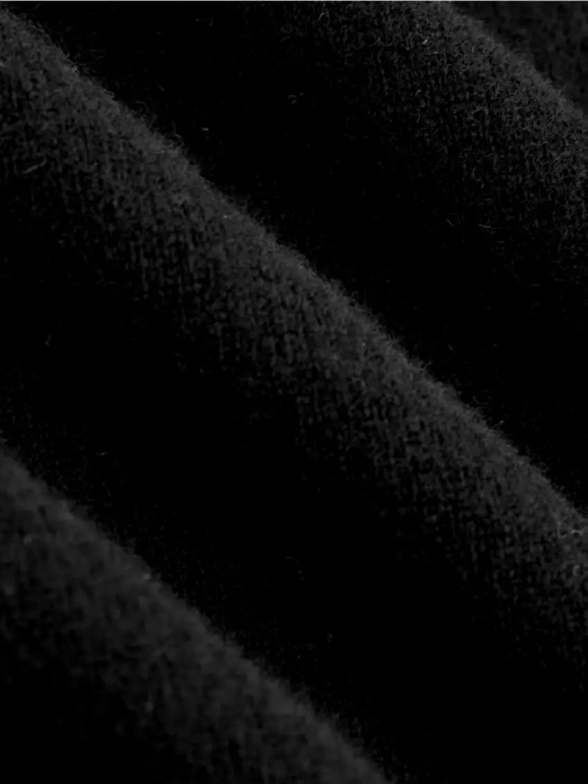 T-Shirt en Cashwool Noir pour Homme - Confort Luxe et Style Polyvalent