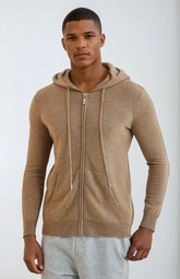 Gilet Zippé en Cachemire pour Hommes - Style Élégant et Confort Optimal