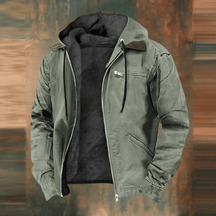 Veste Bomber à Capuche pour Homme - Confort Doux et Style Vintage